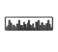 Umbra DPE4374103 - Appendiabiti da Parete, in plastica, 49,8 x 2,5 cm, Colore: Nero