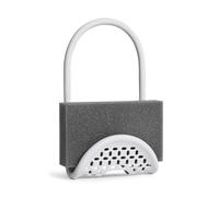 Umbra Sling Portaspugne Flessibile, Senza Ventose, Bianco | Base perforata, drenaggio migliorato, si adatta a lavelli, facile da pulire, gomma