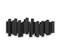 Umbra Sticks Hook Nero - Mensola Salvaspazio Con 5 Ganci Mobili