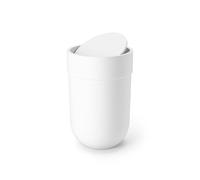 Umbra Touch Cestino per la spazzatura con coperchio, 6 L, Bianco
