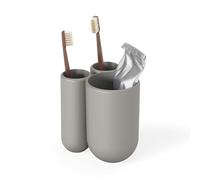 Umbra Touch Portaspazzolini, Grigio, 8.9 x 10.2 x 7.6 cm