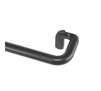 Umbra 1020559-038 Bastone per Tenda Semplice Moderno, Lega di Acciaio, Nero Opaco, 76-213 cm