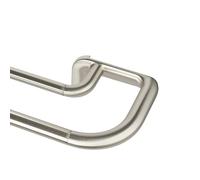 Umbra Twilight - Set di aste per Tende Doppie, Design Avvolgente, Ideale per Pannelli oscuranti o oscuranti, da 167 a 360 cm, Nichel