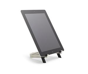 Umbra Udock Supporto Tablet, Metallo Fuso/Silicone, Nero/Nickel