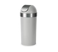 Umbra Venti-Pattumiera da Cucina con Coperchio Basculante, capiente, Alto 89 cm, per Uso Interno, Esterno o Commerciale, Colore: Grigio, Acciaio Inossidabile, 16 unità
