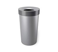 Umbra Vento-Pattumiera da Cucina con Apertura Superiore, Grande, per Interni, Esterni o Commerciali, 40 Litri, Colore: Grigio/Acciaio, Inossidabile, 16.5 Gallon