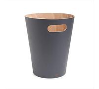 Umbra Woodrow Cestino della spazzatura, capacità 7,5 L, Faggio Europeo, Naturale/antracite