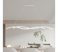 Umbratica Lampadario Moderno a LED Che ondula la Lampada a Sospensione lineare dimmerabile 3000K-6000K con Telecomando Lampada a Sospensione a Isola per Sala da Pranzo Soggiorno