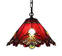 Umbratica Lampadiers Tiffany macchiate di Vetro a Sospensione Vintage Mediterranea Hanglamp da soggio