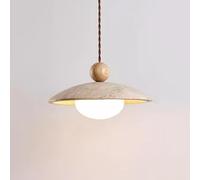 Umbratica Luce in Marmo Naturale con Lampada da soffitto Industriale in Vetro lattimo Sfera Bianca smerigliata Lampadario Moderno di metà secolo Lampadario per Cucina Isola Sala da Pranzo Camera da