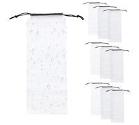 Umbrella Bags - 12,99 pollici PVC impermeabile con coulisse | 5 10 Pack semi-trasparente custodia per auto | Copertura universale per ombrello per ufficio da viaggio. A prova di perdite, leggera