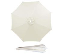 Umbrella Cloth 10ft Patio Replacement Canopy for 6 Ribs 8, Universal Cover Fabric, Portable Cantilever Covers(Red,270cm/9ft 6Ribs)(Sky Blue,270cm/9ft 6Ribs)