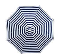 Umbrella Cloth 6.5ft 8ft 9ft 10ft Canopy Cover Replacement, Waterproof Patio, Ribs 8 Parasol Cover(Beige,270cm/9ft 6Ribs)(Blue Bar,300cm/10ft 6Ribs)