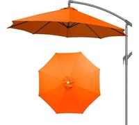Umbrella Cloth 6.5ft 9ft 10ft Cover for Parasol, Patio Replacement Canopy, Rib 8 Covers, Easy to Install(Red,. 8Ribs)(Orange,9ft 8Ribs)