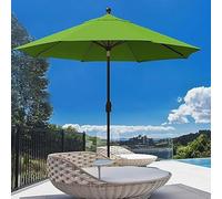 Umbrella Cloth 7ft/9ft/10ft Patio Replacement Canopy Cover, 6 Ribs/8 Ribs Sun, Top for Garden(Red,10ft 8Ribs)(Green,9ft 8Ribs)