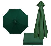 Umbrella Cloth Portable Replacement Cover for 6/8 Ribs, 6.5ft 8.2ft 9ft 9. 10ft Outdoor Patio Canopy, Waterproof Cover(Khaki,280cm/9. 8Ribs)(Khaki,300cm/10ft 8Ribs)