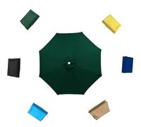 Umbrella Cloth Replacement Cover, 6 Ribs 8 Round Patio Canopy, .5ft 9ft 10ft Parasols Cloth(Navy,300cm/10ft 6Ribs)(Sky Blue,300cm/10ft 6Ribs)