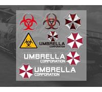 Umbrella Corporation Resident Evil auto adesivi Decal set