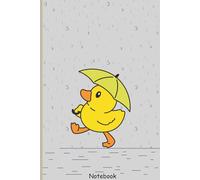 Umbrella Duck: Lined Notebook 6×9 - Cozy Rainy Day Duck (120 Pages): Adorable Duck Under Umbrella • Cute & Cozy Writing Journal • Gift for Duck Lovers & Pen-Down Moments