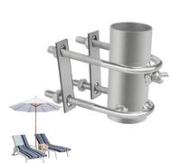Umbrella Holder for Deck Railing, Patio Balcony Umbrella Stands Clip, Alloy Attachable Adjustable Bracket Base Portable Pole Stand for Fishing Camping Pool Grill Beach Outdoor Balcony, 12x16x4.5cm