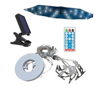 Umbrella Lights Set, Solar Powered LEDs, Waterproof String Illumination, 8 Lighting Modes Feature, Perfect for Patio Decor, Garden Canopy, Porch Shade, Beach Outings, Party Tents, Camping Use