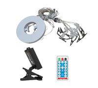 Umbrella Lights, Solar LED String Lights, 4.1in Camping Accessories Kit, 8 Modes Easy Installation, Waterproof Outdoor Lighting for Garden, Porch, Backyard, Canopy, Beach, Parasol, Tents
