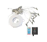Umbrella Lights, Solar Powered String Lighting, Outdoor Waterproof Illumination, 8 Lighting Modes Setup, Ideal for Parasol, Tent, Deck, Garden, Balcony, Porch, or Camping 2.36x5.12x1.65x1.02 Inches