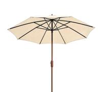 Umbrella Replacement Canopy - 2.5m Waterproof Anti Tear Patio Banana Umbrella Cover 8 Rib Replacement Fabric For Outdoor Yard Lawn Beach Deck Market For Center Post