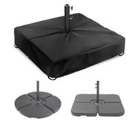 Umbrella Stand Base Cover Square | Versatile Parasol Base Protector, Convenient Setup Waterproof Anti-UV Parasol Supplies | Full-Coverage Barrier For Backyard Pool Deck Garden Outdoor