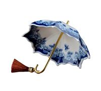 Umbrella Tea Strainer,Traditional Chinese Style Tea Strainer Ceramic Umbrella Ceramic for Table Accessory Home Decor for Kung Fu/Coffee/Brewing