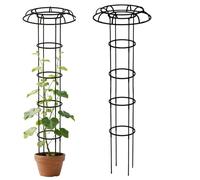Umbrella Trellis Garden - Climbing Plant Support, Vertical All-Weather Umbrella Tower with Height Adjustable Frame, Outdoor Vine Stakes, Metal Plant Cage, Decorative Flower Stand for Balcony Courtyard