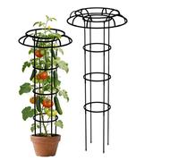 Umbrella Trellis Garden - Climbing Plant Support, Vertical All-Weather Umbrella Tower with Height Adjustable Frame, Outdoor Vine Stakes, Metal Plant Cage, Decorative Flower Stand for Balcony Courtyard