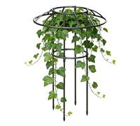 Umbrella Trellis Garden, Decorative Vertical Rustproof Stable Climbing Plants Support, 150cm Tower Frame with Umbrella Shape, Durable Metal Plant Stand with Anti-Tip Base, Garden Accessory