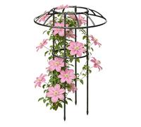 Umbrella Trellis Vertical Garden | Decorative Rustproof Umbrella Trellis, Stable Vertical Climbing Plant Support, Tower Frame For Vine, Rose, Clematis, Vegetable, Dragon Fruit, Cucumber, Hydrangeas &