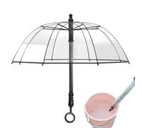 Umbrella Water Squirter, trasparente Rain Shelter Toy with Long Handle, Built-in Water Spray Feature, Interactive Prank Games, Ideal for Adults, Boys, Girls, Outdoor Play Fun
