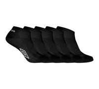 UMBRO Calzini Uomo Corti,set di 5 Calze Sportive Uomo, Nero, Taglie 43/46