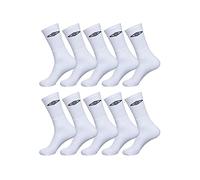 Umbro Calzini Uomo e Donna 39-42, Cotone Set di 10, Bianco