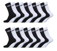 Umbro Calzini Uomo e Donna 39-42, Cotone Set di 20, Nero NB
