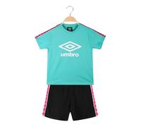 Umbro Completo corto 2 pezzi in cotone da ragazza con t-shirt e shorts