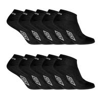 Umbro Calzino da uomo - Confezione da 10 - Calzini sportivi da uomo, anti-scivolo 43/46, bianco, 43-46