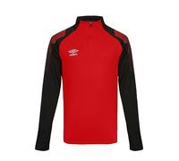 Umbro Felpa da uomo Rosso/Nero Chal, Nero , XXL