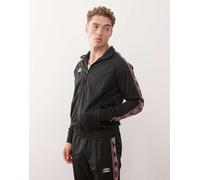 Umbro - Giacca sportiva nera con fettuccia-Nero XL