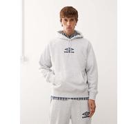 Umbro - Iconic - Felpa grigia con cappuccio-Grigio XS