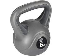 Umbro Kettlebell 4 kg - Peso ingresso donna - Principiante - Peso in plastica - Grigio