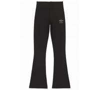 Umbro Leggings Donna Zampa in Cotone Elasticizzato 32229 (IT, Testo, L, Regular, Regular, Standard, Nero)