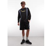 Umbro - Maglia a pannelli nera e gialla-Nero XXL