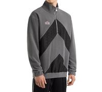 Umbro Maglia da uomo in pile con cerniera a un quarto, Irongato/Nero, XL