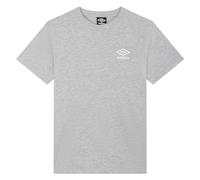 Umbro Core Classic Tee Maglietta, Grigio mélange/Bianco, M Uomo