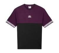 Umbro Maglietta Sportiva Club Crew, Viola Potente/Nero, S Uomo