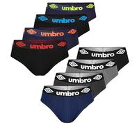 UMBRO Mutande Uomo Cotone 8 Pezzi L | Slip Uomo in Cotone Elasticizzato, Traspirante | Intimo Maschil | Sportivi